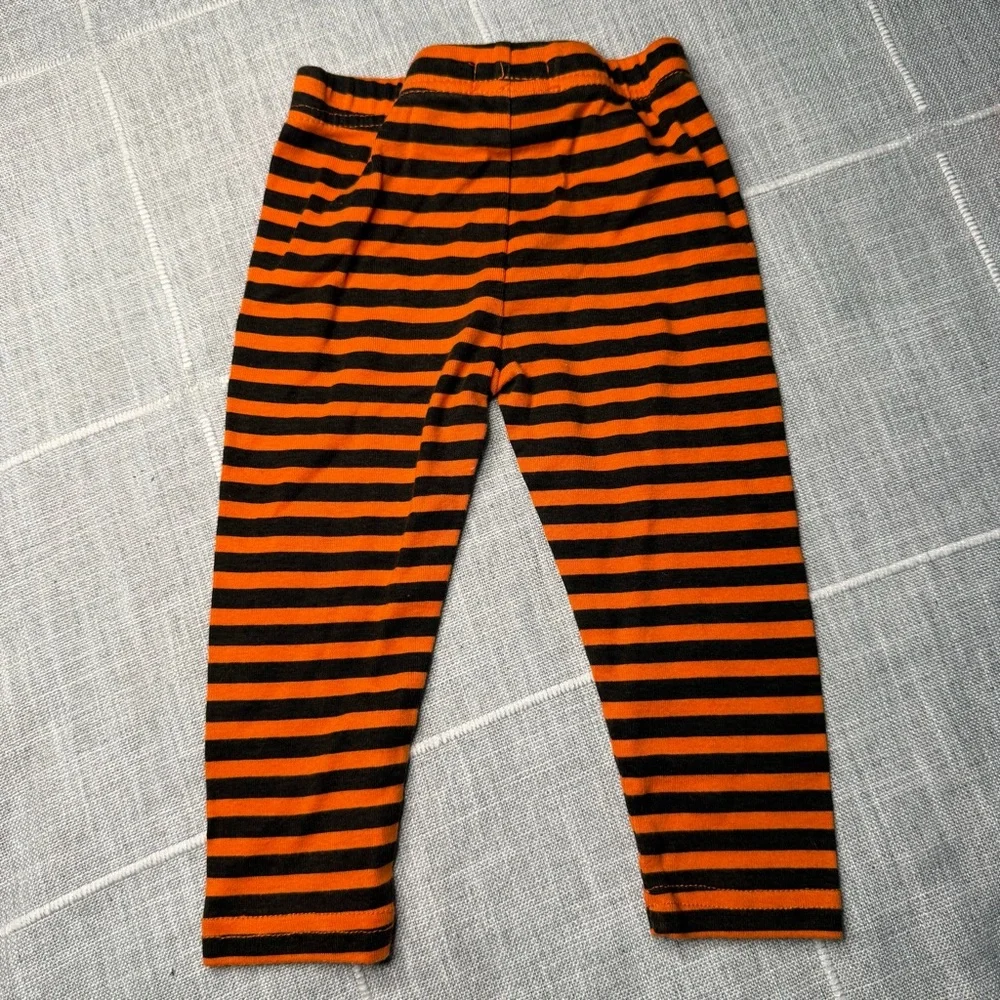 BlueBeri Boulevard 18 Months Halloween Long Sleeve Tutu Top Leggings Set Glitter